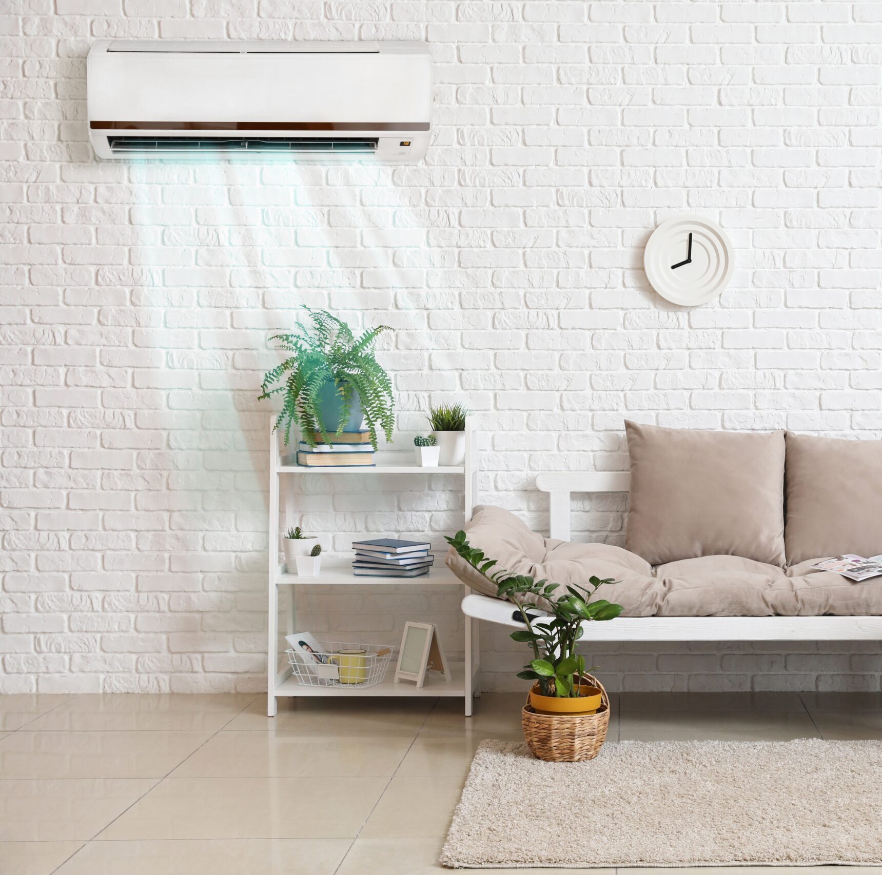 Stylish Interior with reverse cycle air conditioner