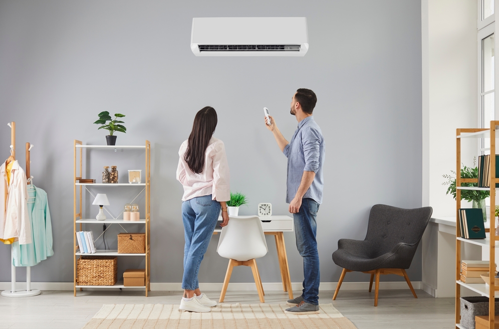 family looking at split system upgrade